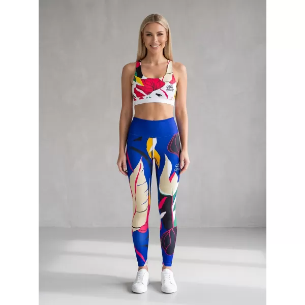  Jambiere funcționale lungi premium de damă ALTISPORT VOJ/ALW042LEG01 ALBASTRU 