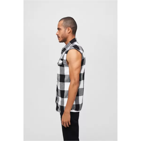  Cămașă bărbați BRANDIT BD4031 ALB/NEGRU Brandit1 