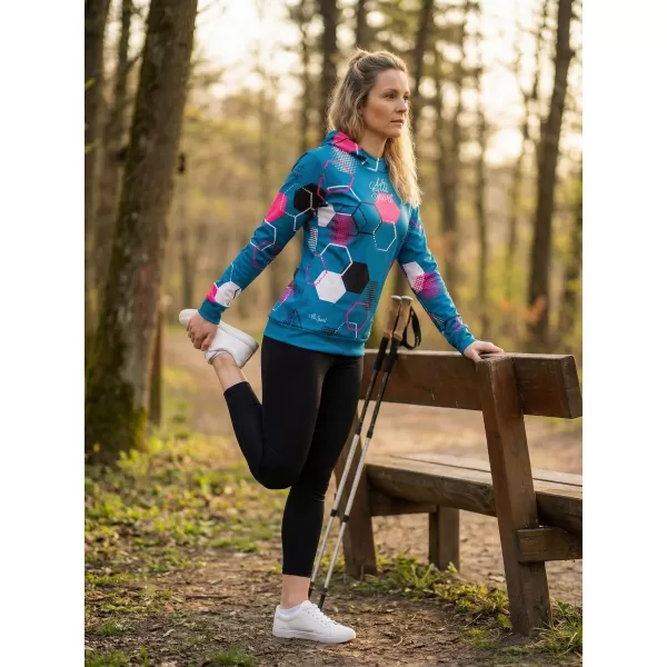  Hanorac funcțional premium pentru femei ALTISPORT VOJ/ALW037MI01 KEROSEN/ROZ 