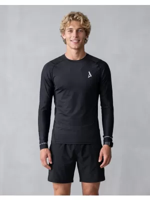 Tricou de compresie funcțional premium pentru bărbați ALTISPORT VOJ/ALM000TR03 NEGRU