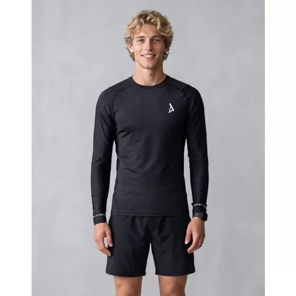  Tricou de compresie funcțional premium pentru bărbați ALTISPORT VOJ/ALM000TR03 NEGRU 