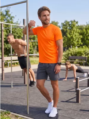Tricou funcțional pentru bărbați ALTISPORT NoPrint NP/ALM421 PORTOCALIU NEON