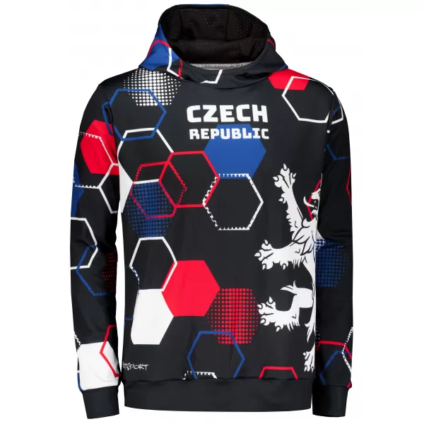  Hanorac funcțional premium pentru bărbați ALTISPORT VOJ/ALM036MI01 HEXA BLACK 