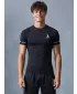 Tricou de compresie funcțional premium cu mâneci scurte pentru bărbați ALTISPORT VOJ/ALM000TR04 NEGRU