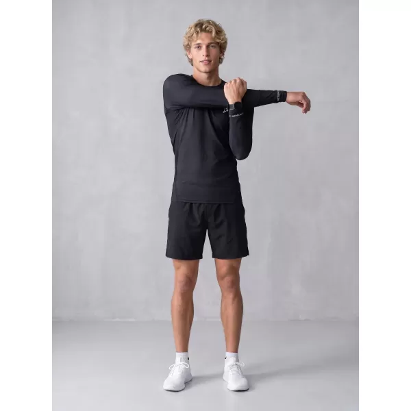  Tricou de compresie funcțional premium pentru bărbați ALTISPORT VOJ/ALM000TR03 NEGRU 