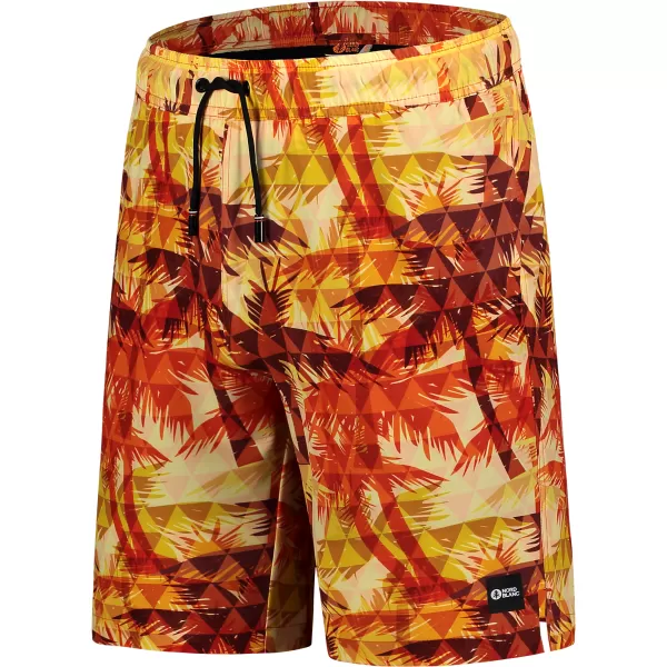  Pantaloni scurți de înot pentru bărbați NORDBLANC ATLANTIC NBSPM8020 MARO/GRI 