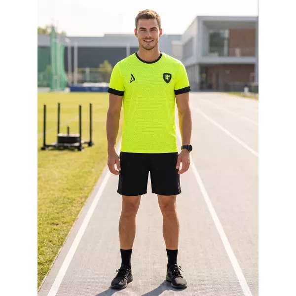  Tricou funcțional premium pentru bărbați ALTISPORT VOJ/ALM040TR01 GALBEN NEON 