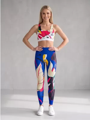 Jambiere funcționale lungi premium de damă ALTISPORT VOJ/ALW042LEG01 ALBASTRU