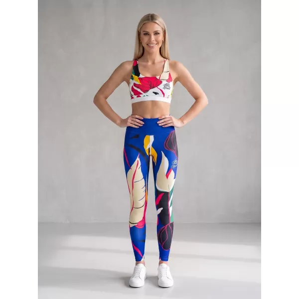  Jambiere funcționale lungi premium de damă ALTISPORT VOJ/ALW042LEG01 ALBASTRU 