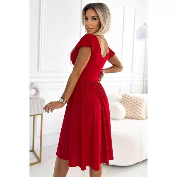  Rochie NUMOCO MATILDE 425-9 ROŞU 