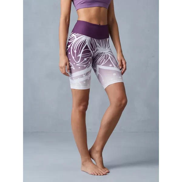  Jambiere funcționale premium pentru femei deasupra genunchiului ALTISPORT VOJ/ALW045LEG02 VIOLET/ALB 