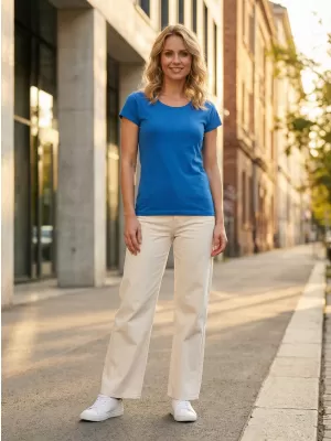 Tricou de damă ALTISPORT NoPrint NP/ALW221 ALBASTRU AZUR