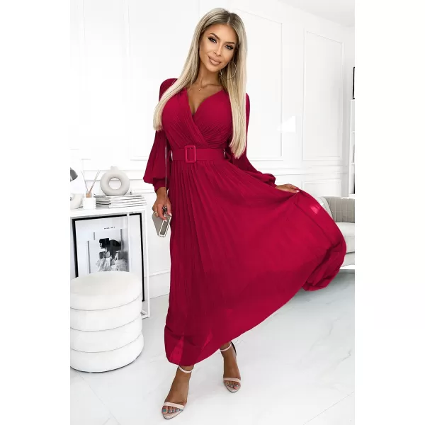  Rochie NUMOCO KLARA 414-9 ROŞU 
