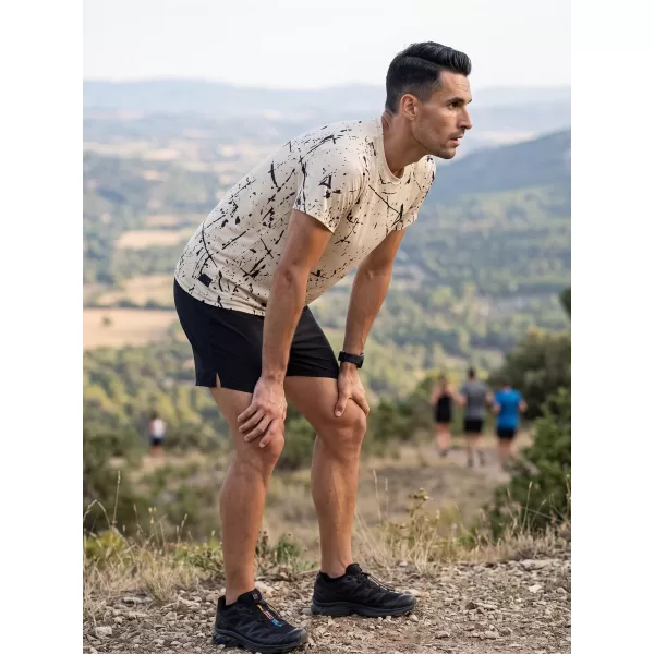  Tricou funcțional premium pentru bărbați ALTISPORT VOJ/ALM034TR01 MARO 