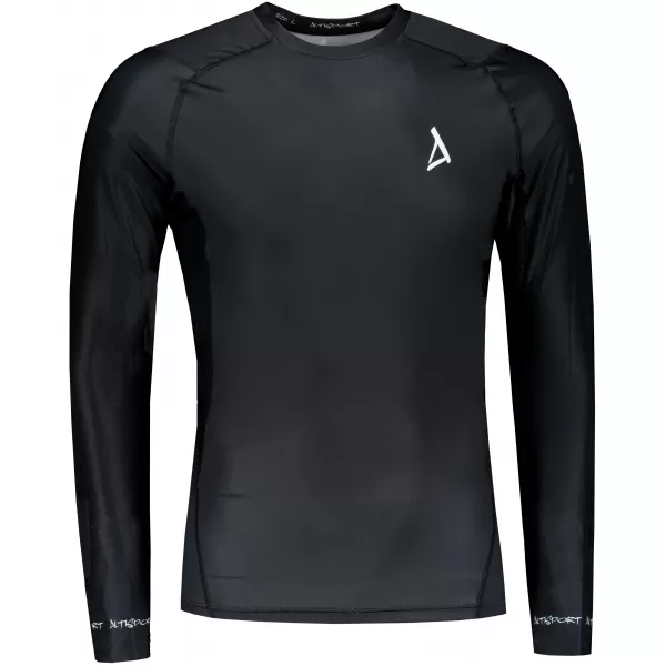  Tricou de compresie funcțional premium pentru bărbați ALTISPORT VOJ/ALM000TR03 NEGRU 