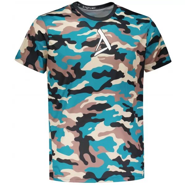  Tricou funcțional premium pentru bărbați ALTISPORT VOJ/ALM038TR01 KEROSEN/MARO 