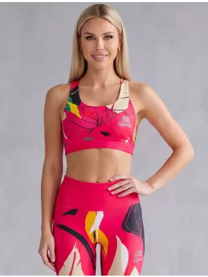 Sutien sport premium pentru femei ALTISPORT VOJ/ALW042POD01 ROZ