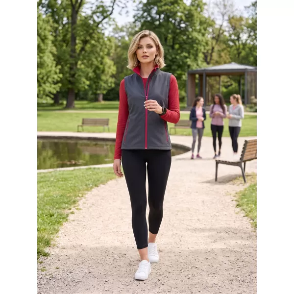 Vesta softshell dama ALTISPORT NoPrint NP/ALW7211NJ FIER GRI/ROSU 