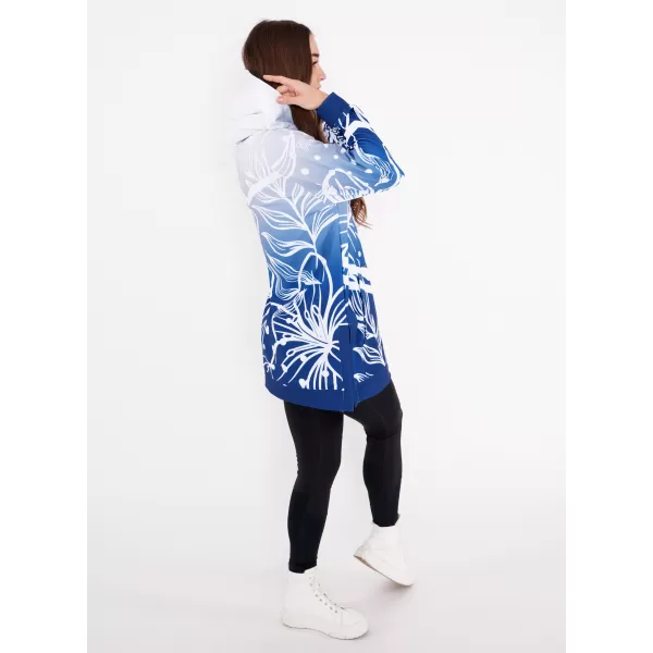  Hanorac funcțional premium pentru femei ALTISPORT VOJ/ALW045MI03 BLEUMARIN/ALB 