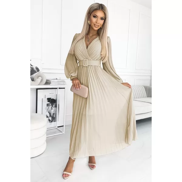  Rochie NUMOCO KLARA 414-8 BEJ 