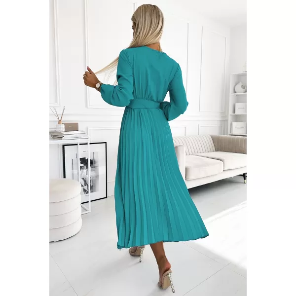  Rochie NUMOCO VIVIANA 504-6 ALBASTRU 