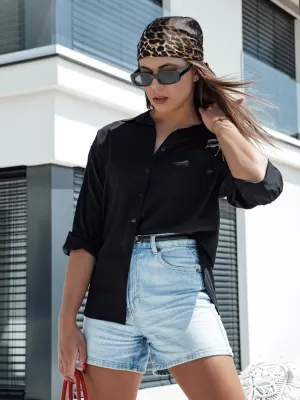Cămaşă DSTREET ELEGANZZA DY0437 NEGRU