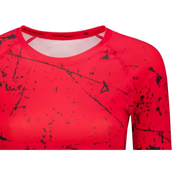  Crop top funcțional premium pentru femei, cu mâneci lungi ALTISPORT VOJ/ALW034TR04 ROȘU 