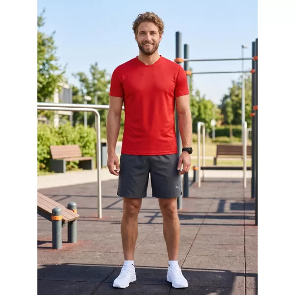  Tricou funcțional pentru bărbați ALTISPORT NoPrint NP/ALM421 ROȘU 