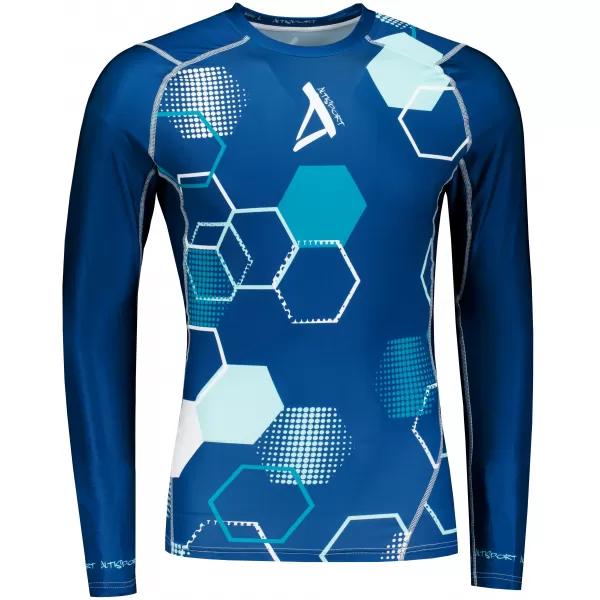  Tricou de compresie funcțional premium pentru bărbați ALTISPORT VOJ/ALM037TR03 ALBASTRU MARIN 