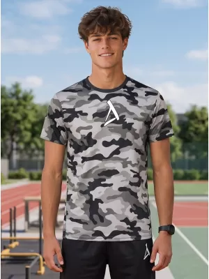 Tricou funcțional premium pentru bărbați ALTISPORT VOJ/ALM038TR01 GRI