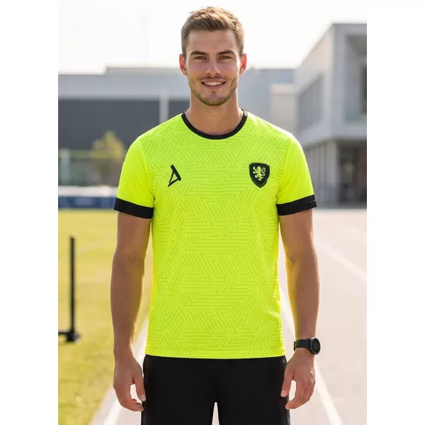 Tricou funcțional premium pentru bărbați ALTISPORT VOJ/ALM040TR01 GALBEN NEON 