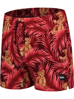 Pantaloni scurți de înot pentru bărbați NORDBLANC RAINFOREST NBSPM8019 ROŞU