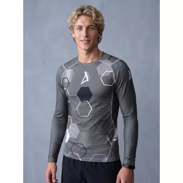  Tricou de compresie funcțional premium pentru bărbați ALTISPORT VOJ/ALM037TR03 GRI 