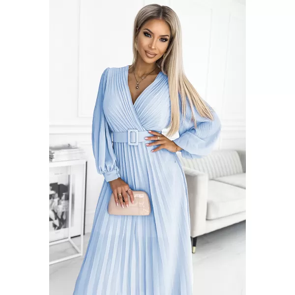  Rochie NUMOCO KLARA 414-10 ALBASTRU 