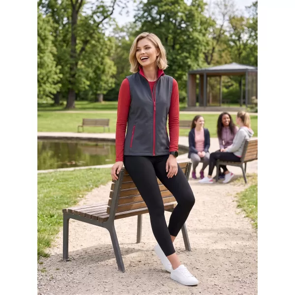  Vesta softshell dama ALTISPORT NoPrint NP/ALW7211NJ FIER GRI/ROSU 