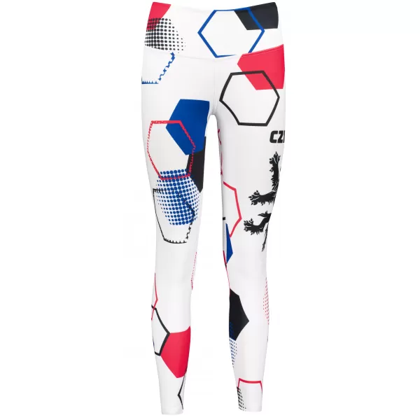  Jambiere funcționale lungi premium de damă ALTISPORT VOJ/ALW036LEG01 HEXA ALB 