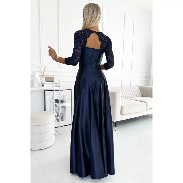  Rochie NUMOCO AMBER 309-7 ALBASTRU 