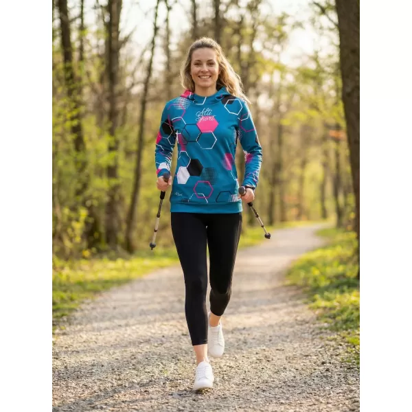  Hanorac funcțional premium pentru femei ALTISPORT VOJ/ALW037MI01 KEROSEN/ROZ 