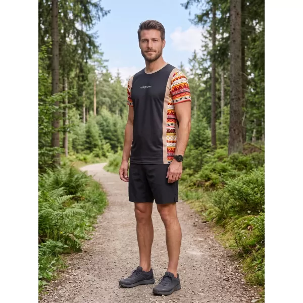  Tricou funcțional premium pentru bărbați ALTISPORT VOJ/ALM043TR01 NEGRU MARO 