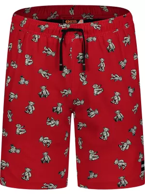Pantaloni scurți de înot pentru bărbați NORDBLANC ATLANTIC NBSPM8020 ROŞU