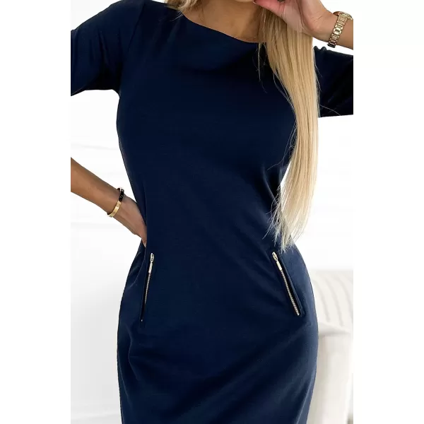  Rochie NUMOCO MARY 420-4 ALBASTRU 
