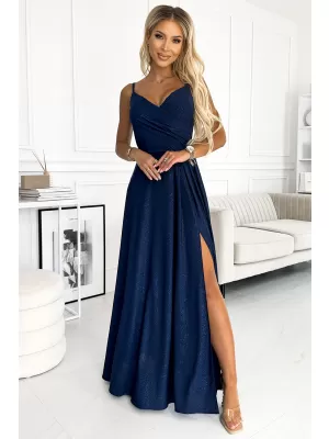 Rochie NUMOCO CHIARA 299-10 ALBASTRU