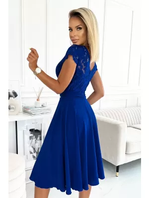 Rochie NUMOCO LINDA 381-3 ALBASTRU