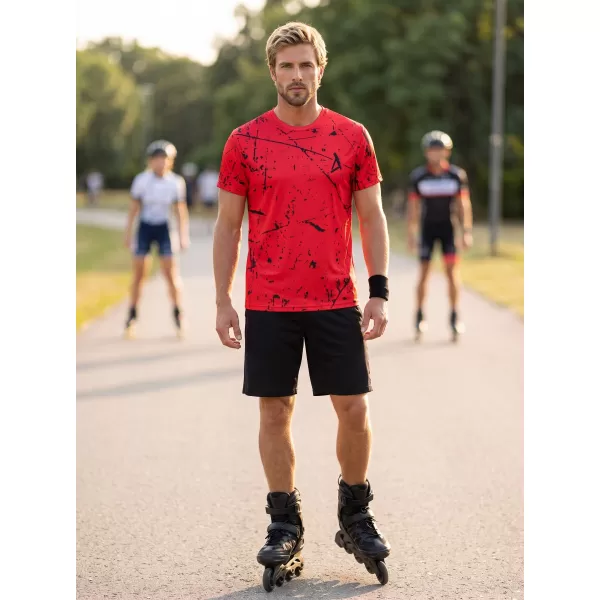 Tricou funcțional premium pentru bărbați ALTISPORT VOJ/ALM034TR01 ROȘU 