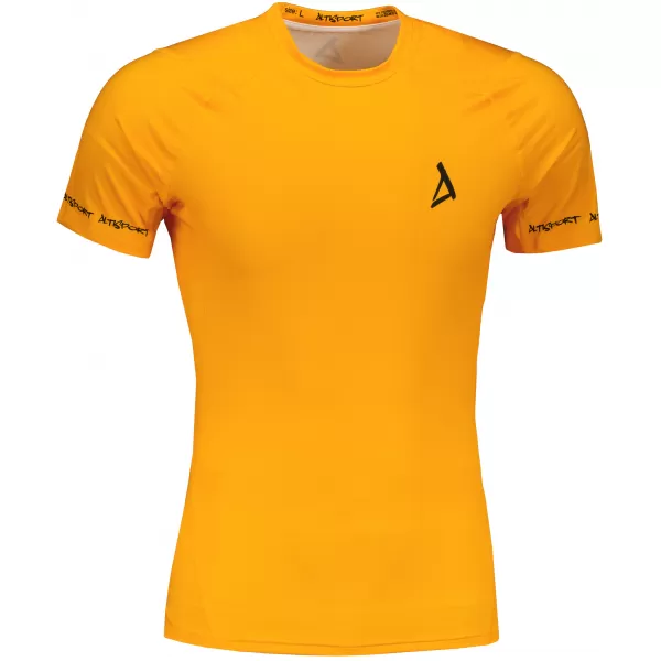  Tricou de compresie funcțional premium cu mâneci scurte pentru bărbați ALTISPORT VOJ/ALM000TR04 PORTOCALE 