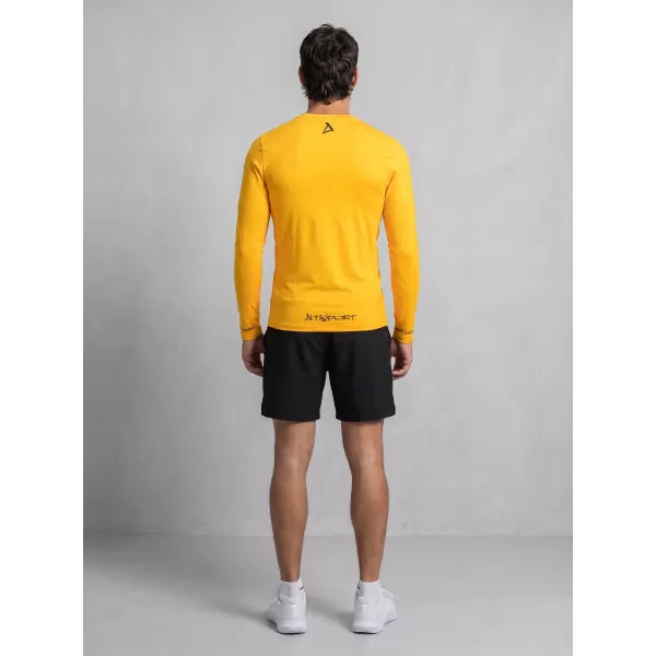  Tricou de compresie funcțional premium pentru bărbați ALTISPORT VOJ/ALM000TR03 PORTOCALE 