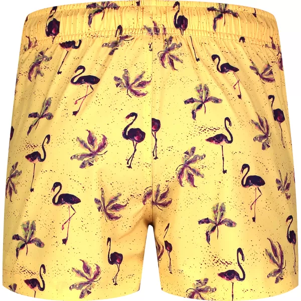  Pantaloni scurți de înot pentru bărbați NORDBLANC RAINFOREST NBSPM8019 CHIHLIMBAR 