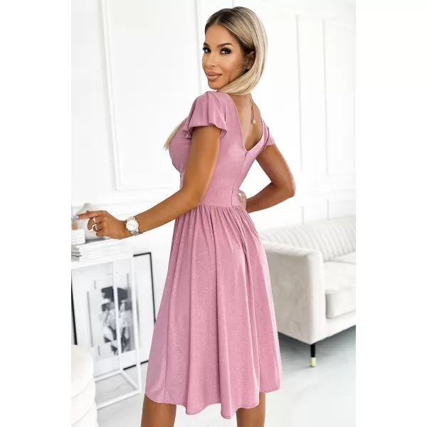  Rochie NUMOCO MATILDE 425-2 ROZ 