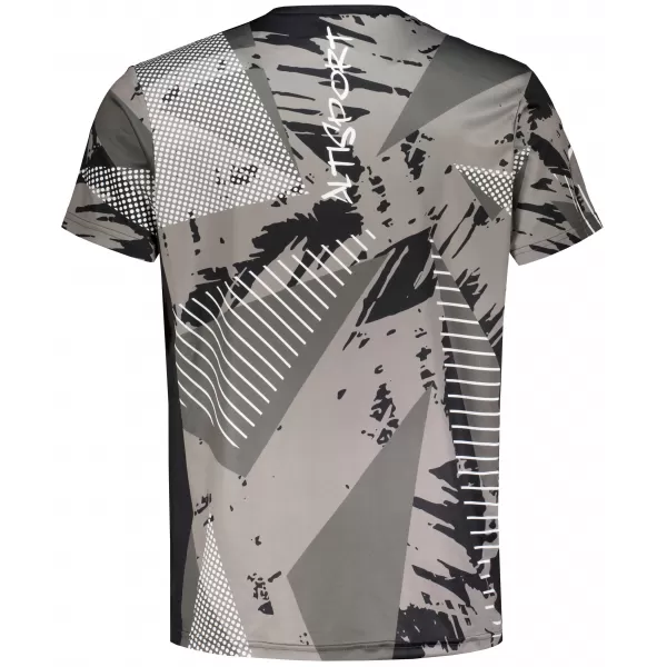  Tricou funcțional premium pentru bărbați ALTISPORT VOJ/ALM044TR01 ALB-NEGRU 