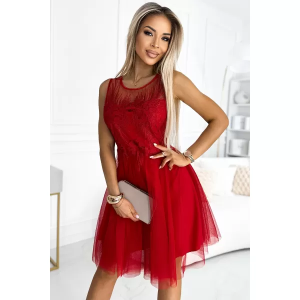  Rochie NUMOCO CATERINA 522-3 ROŞU 